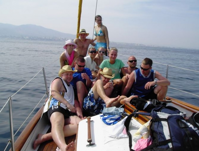 dia de mar entre amigos